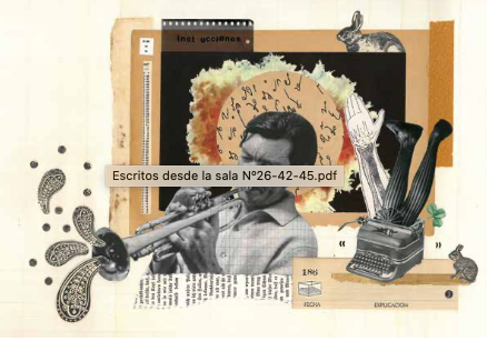 Cortázar. Collage de Juliana Arango Álvarez.